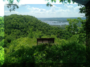 Memorial bench on Lost Brother