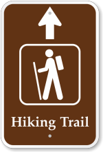 Hiking sign